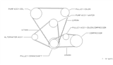 Diagram for 1988 Nissan Van Serpentine Belt - 02117-11023