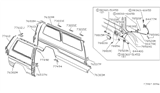 Diagram for Nissan Van Fuel Door Release Cable - 78822-15C00