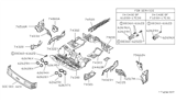 Diagram for Nissan Van Floor Pan - 74310-26C31