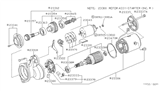 Diagram for 1987 Nissan Van Starter Motor - 23300-18C11