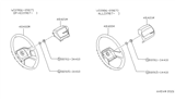 Diagram for 1988 Nissan Van Steering Wheel - 48430-17C02