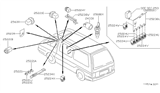 Diagram for Nissan Van Relay - 25230-01Y00