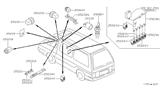 Diagram for 1990 Nissan Van Relay - 25230-01Y00