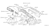 Diagram for Nissan Van Glove Box - 68500-17C01