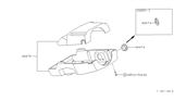 Diagram for 1989 Nissan Pulsar NX Steering Column Cover - 48474-84M00
