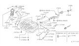 Diagram for 1989 Nissan Pulsar NX Fuel Filler Hose - 17221-84M00