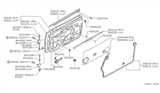 Diagram for 1989 Nissan Pulsar NX Door Moldings - 80820-80M00