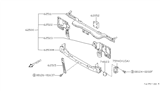 Diagram for 1989 Nissan Pulsar NX Radiator Support - 62520-80M00