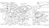 Diagram for Nissan 280ZX Body Mount Hole Plug - 67816-68200