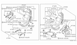 Diagram for Nissan Pulsar NX Seat Cushion - 87350-04Y00