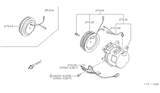 Diagram for Nissan Stanza A/C Clutch - 92660-D4021