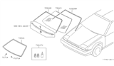 Diagram for 1987 Nissan Pulsar NX Windshield - 72712-84M01