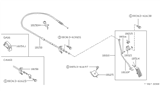 Diagram for 1990 Nissan Pulsar NX Accelerator Cable - 18201-85A00