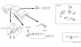 Diagram for 1987 Nissan Pulsar NX Ignition Lock Cylinder - 48700-84M25