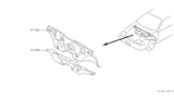 Diagram for Nissan Pulsar NX Dash Panels - 67300-89A30