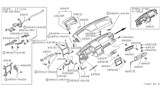 Diagram for Nissan Pulsar NX Glove Box - 68500-84M60