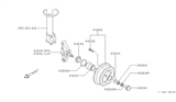 Diagram for 1989 Nissan Pulsar NX Wheel Seal - 43242-53A00