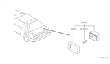 Diagram for 1987 Nissan Pulsar NX Interior Light Bulb - 26590-15F00