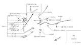 Diagram for 1986 Nissan Maxima Parking Brake Cable - 36402-D4000