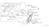 Diagram for 1988 Nissan Pulsar NX Window Regulator - 80700-80M00