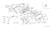 Diagram for Nissan Pulsar NX Speedometer Cable - 25050-01Y00