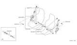 Diagram for 1990 Nissan Pulsar NX Seat Belt - 86840-84M61