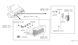 Diagram for 1989 Nissan Pulsar NX Light Socket - 26254-80M00