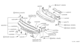 Diagram for 1988 Nissan Pulsar NX Bumper - 62022-80M25