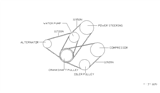 Diagram for 1990 Nissan Sentra Drive Belt - 11720-D4007