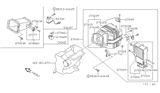 Diagram for Nissan Pulsar NX Evaporator - 27280-60A00