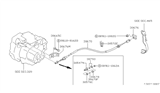 Diagram for 1990 Nissan Sentra Clutch Cable - 30770-84A00