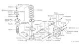 Diagram for 1990 Nissan Sentra Bump Stop - 55241-50A01