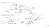 Diagram for 1988 Nissan Pulsar NX Brake Booster Vacuum Hose - 47472-60A01