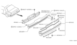 Diagram for 1989 Nissan Pulsar NX Bumper - 85022-80M25