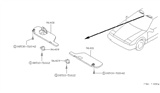 Diagram for 1990 Nissan Pulsar NX Sun Visor - 96401-85M00