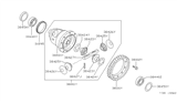 Diagram for Nissan Pinion Washer - 38426-01M01