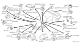 Diagram for Nissan Pulsar NX Clock Spring - 25554-04Y00