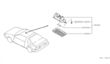 Diagram for 1990 Nissan Pulsar NX Dome Light - 26410-80M00