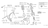 Diagram for 1990 Nissan Pulsar NX Bump Stop - 54052-80M00