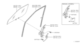 Diagram for 2000 Nissan Frontier Window Crank Handles - 80760-8B401