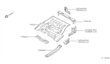 Diagram for 2001 Nissan Frontier Floor Pan - 74510-9Z330