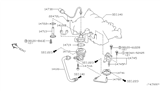 Diagram for Nissan Quest EGR Valve Gasket - 14719-4S100