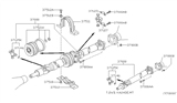 Diagram for 2002 Nissan Frontier Drive Shaft - 37000-1Z600