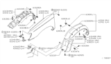 Diagram for 2001 Nissan Frontier Fender - 63113-9Z430