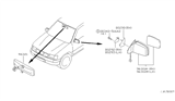 Diagram for 2000 Nissan Frontier Car Mirror - 96302-3S500