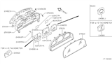 Diagram for 2001 Nissan Sentra Instrument Cluster - 24890-9Z003