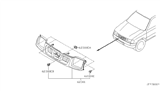 Diagram for 2000 Nissan Frontier Grille - 62310-3S500