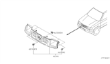 Diagram for 1999 Nissan Frontier Grille - 62310-3S510