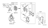 Diagram for 2002 Nissan Altima Brake Bleeder Screw - 41128-4B000