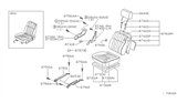 Diagram for 1999 Nissan Frontier Seat Cover - 87320-9Z301